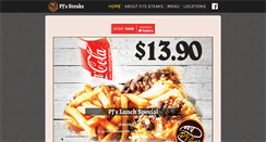 Desktop Screenshot of pjssteaks.com